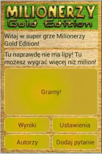 Milionerzy Gold Edition Screen Shot 0