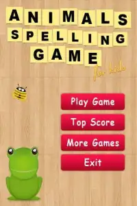 Animals Spelling Game for Kids Screen Shot 0