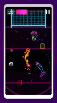 ⚽ Neon Flick Football - Ads Free Glow Kick Game Screen Shot 6