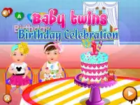जुड़वां जन्मदिन बच्चे खेल Screen Shot 0