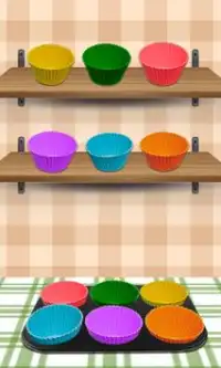 कप केक खाना पकाने के खेल Screen Shot 2