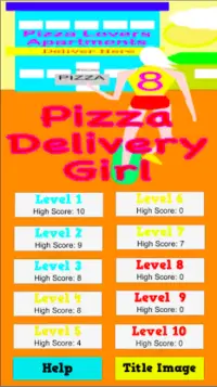Pizza Delivery Girl- Deliver and Avoid Obstacles. Screen Shot 1