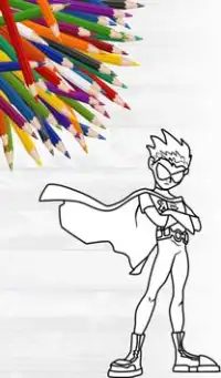 Coloring Pages for Titans Go Screen Shot 0