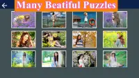 Jigsaw Puzzle -- Beauty Girls Screen Shot 2