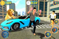 Angry Lion City Attack Simulator 2019 Screen Shot 9