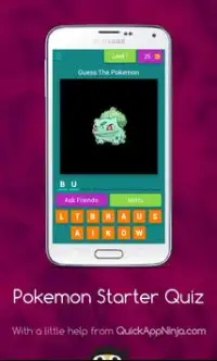 Pokemon Starter Quiz Screen Shot 0
