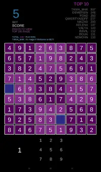 Sudoku Arcade Leaderboard Screen Shot 3