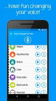 Voice changer for kids and families Screen Shot 1