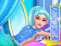 Makeover Kecantikan Putri Biru: Game Salon Screen Shot 3