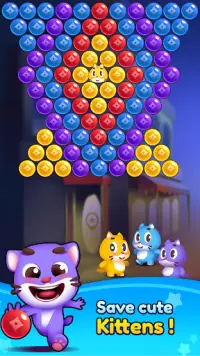Bubble Shooter - Kitten Games Screen Shot 2