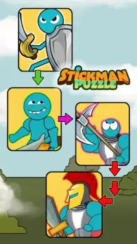 Stickman Puzzle Screen Shot 1