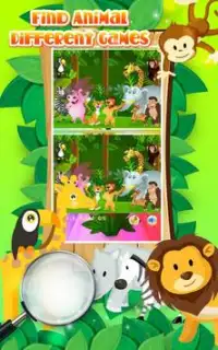 Find Animal Different Games Screen Shot 1