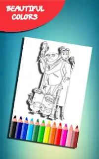 How to color Despicable Me (coloring game) Screen Shot 1