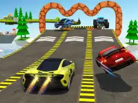 Crazy Tracks Car Racing: Mega Ramp Uphill Stunt Screen Shot 9