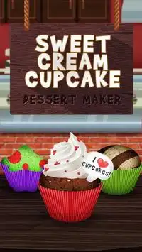 Sweet Cream Cupcake Maker Screen Shot 0