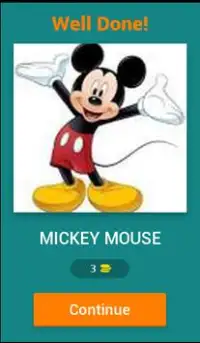 Disney Characters Quiz Screen Shot 1