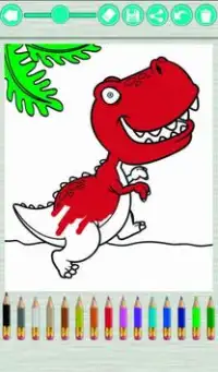 Dinosaurs coloring book Screen Shot 1