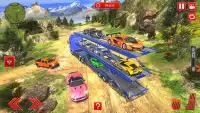 الطرق الوعرة سيارة الناقل مقطورة شاحنة ألعاب 2018 Screen Shot 5