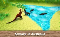 Kangaroo Family Simulator - hop para a Austrália! Screen Shot 1