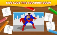 Superhero: Kids Coloring Games Screen Shot 5