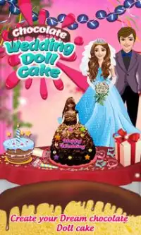 Chocolate Wedding Doll Cake 2018 Screen Shot 0