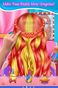 juegos de niñas-trenza peinado Screen Shot 21