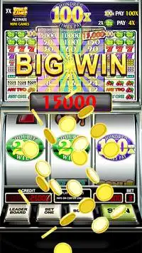 Slot Machine: Double Hundred Times Pay Free Slots Screen Shot 0