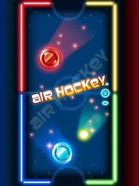 Neon air hockey - IA extrema campeonato Screen Shot 3