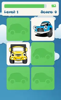 Cars memory game for kids Screen Shot 1