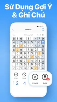 Sudoku - Câu đố trí não Screen Shot 2