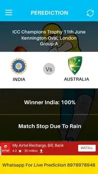 Cricket Prediction DK Screen Shot 0