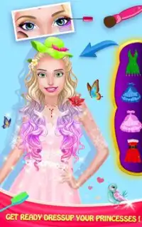 الجمال الأميرة ألعاب مكياج للبنات: صالون لعبة Screen Shot 4