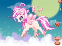 magical unicorn rainbow : dress up game for girls Screen Shot 0