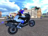 conducción de motos y simulador de tráfico real Screen Shot 5