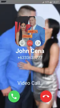 Fake Video Call & Conversation : John Cena Call Screen Shot 5