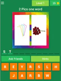 2 Pic One Word Guess - Fun Words Quiz Game Screen Shot 10