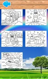 Colorear Vehículos De Transporte Para Niños Screen Shot 7