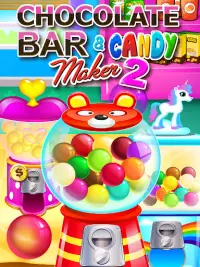 Chocolate Candy Bars Maker & Chewing Gum Games Screen Shot 2