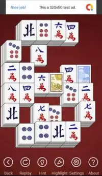 لعبة ماهجونج الصينية - لعبة ألواح خشبية Screen Shot 1