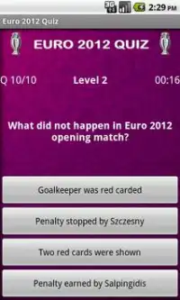 Euro 2012 Quiz Screen Shot 7