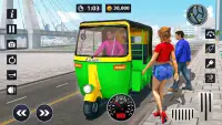 Modern Rickshaw Driving Games Screen Shot 0