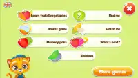 Learn Fruits and Vegetables - Games for kids Screen Shot 0