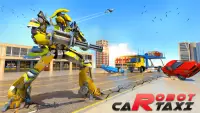 Car Robot War Transform Taxi Robot Shooting Games Screen Shot 1