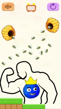 Save the Rainbow : Bee Attack Screen Shot 1
