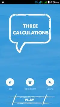 Three Calculations - Fast Math Screen Shot 0