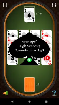 Aces Up Solitaire Kartenspiel Screen Shot 1