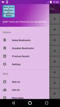 Math Tricks Competitive Exam Screen Shot 1