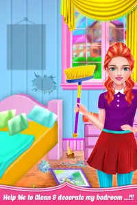 School Girls New Year Home Cleanup- HouseKeeper Screen Shot 6