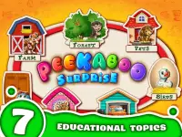 Peekaboo! Baby Smart Games for Kids! Learn animals Screen Shot 12