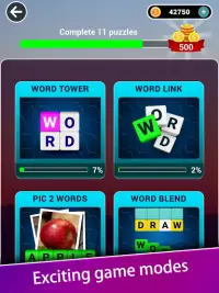 Word Games - 6 in 1 Word Puzzle Games Screen Shot 22